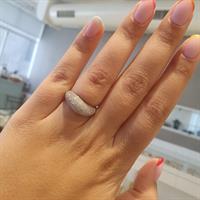 טבעת זהב יהלומים 0.65 קראט זהב קאראט