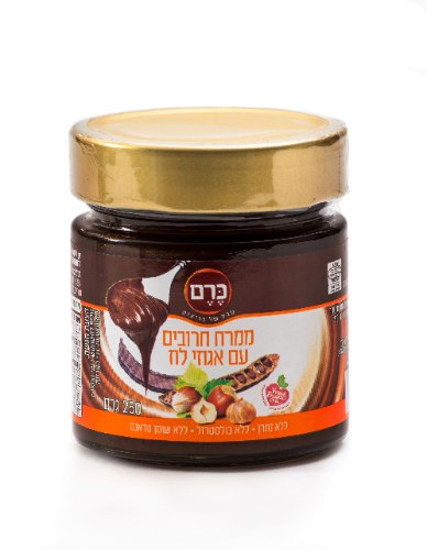 ממרח חרובים ואגוזי לוז 100% טבעי