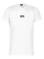צבע לבן- T-SHIRT DIESEL LOGO