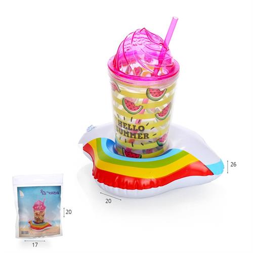 מעמד כוסות מתנפח קשת בענן