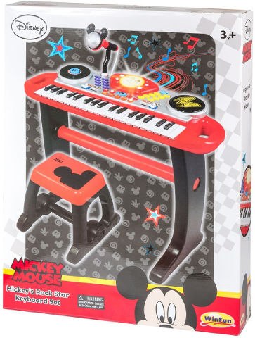 אורגן דיסני מיקי מאוס + כסא ומיקרופון