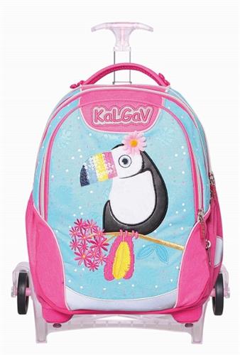 תיק תוכי ורוד/תכלת Schoolbag T Tucan