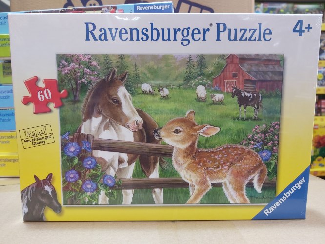 פאזל 60 חלקים סוס ובמבי