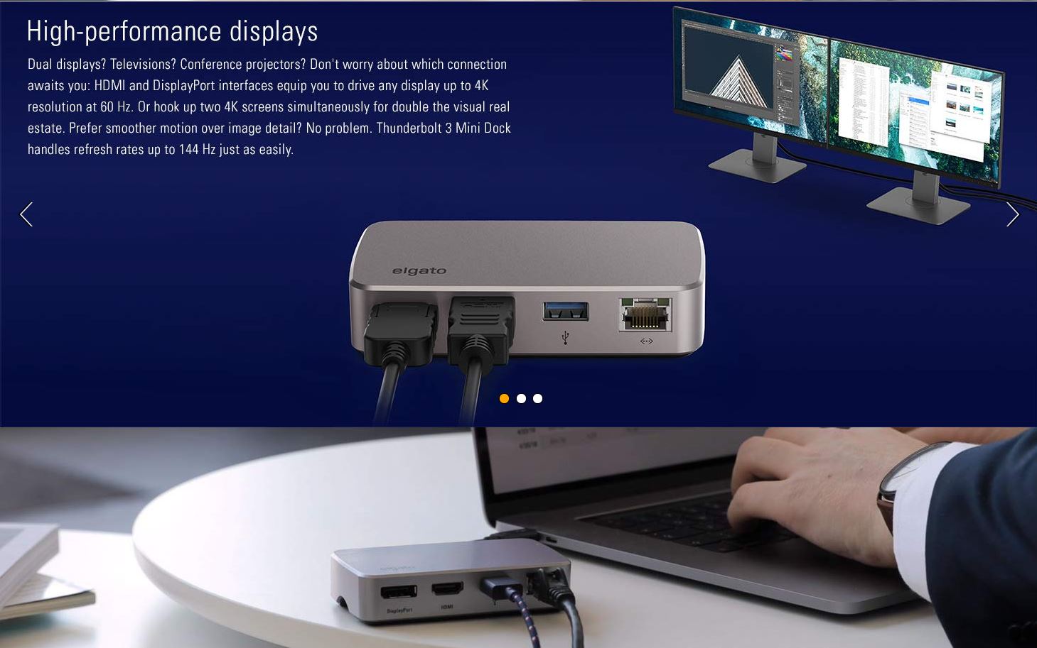 תחנת עגינה Elgato Thunderbolt 3 Mini Dock