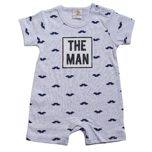 אוברול הגבר אפור מלאנג' בהיר