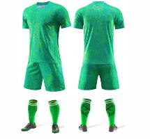 חליפת כדורגל צבע ירוק (לוגו+ספונסר שלכם)