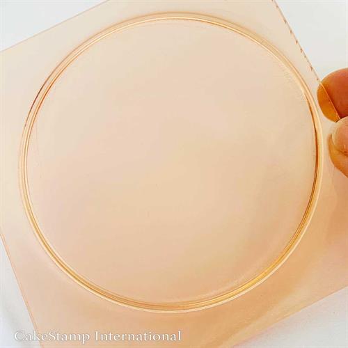 תבנית עיגול גדול 8 סמ לעבודה עם שוקולד | מסגרת עיגול לסוכריית איזומלט | מסגרת לקישוט עוגה חדש