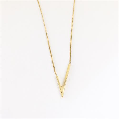 Asymmetric Vivi necklace gold