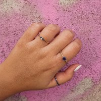 טבעת זהב ויהלומים עם אבן חן