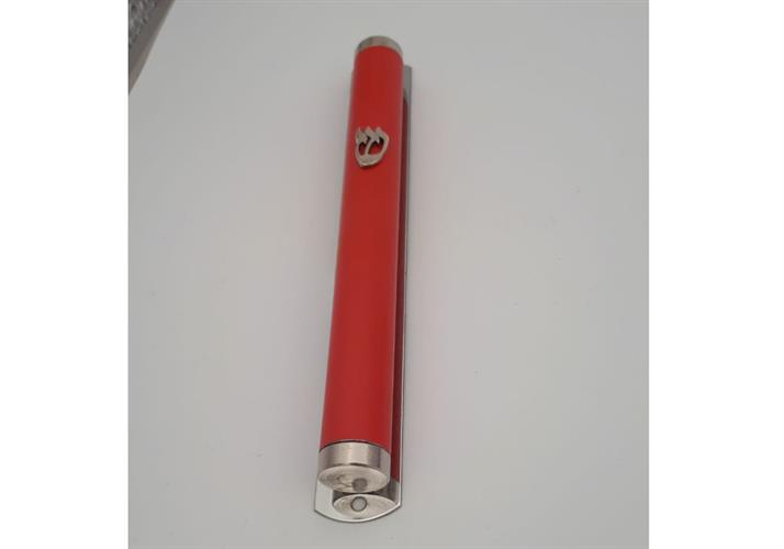 בית מזוזה אדום דגם צינור