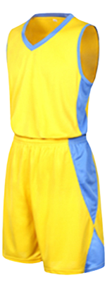 תלבושת כדורסל בעיצוב אישי Yellow דגם #6013