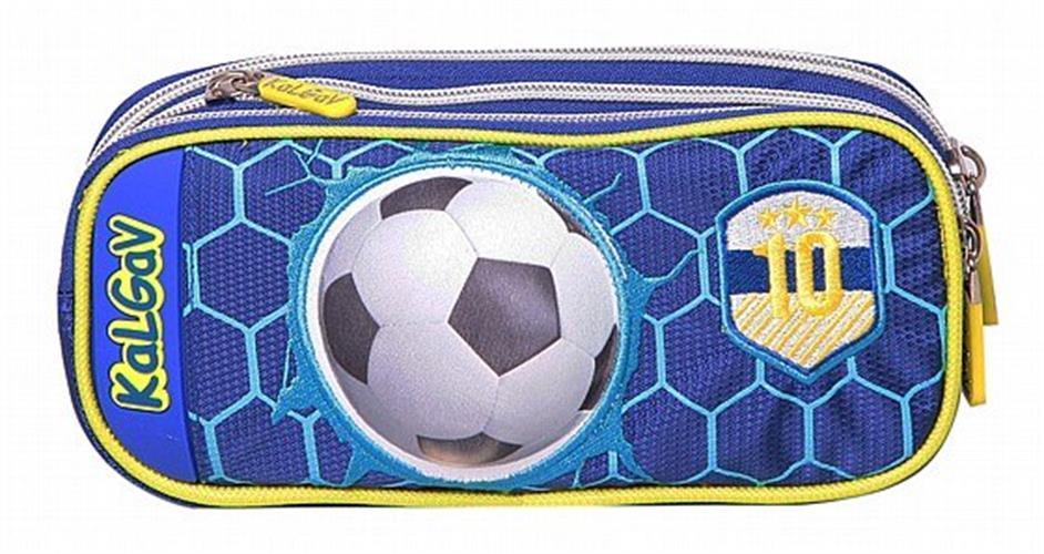 קלמר כדורגל כחול קל גב