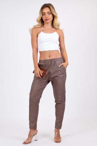 מכנס דילן חום מיוחד/אפור