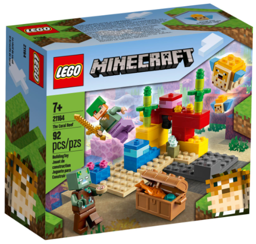 לגו Minecraft 21164 ריף האלמוגים