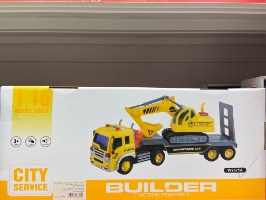 city service - משאית הובלה + מעמיס הנדסי