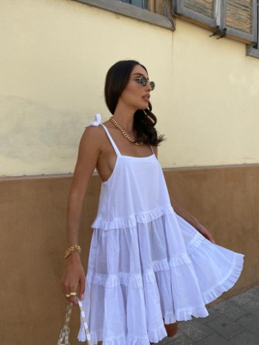 שמלת ליאו לבן