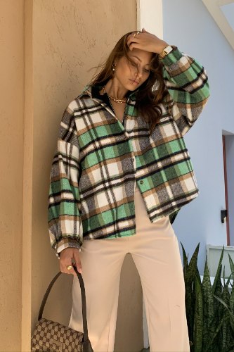 ג׳קט/ חולצת אינדיאנה משבצות