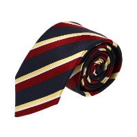 עניבה פסים אדום- צהוב