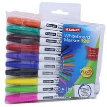 10 טושים צבעוניים ללוח מחיק