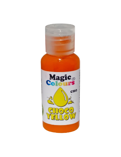 צבע מאכל ג'ל צהוב לשוקולד- מג'יק קולורס