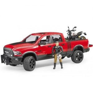 530-2502 ג'יפ Ram 2500 Power Wagon + אופנוע Ducati ונהג