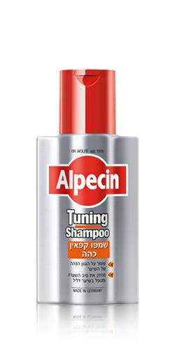 Alpecin שמפו קפאין כהה שומר על הגוון הכהה של השער, מחזק את סיב השערה ומטפל בשיער דליל 200 מל