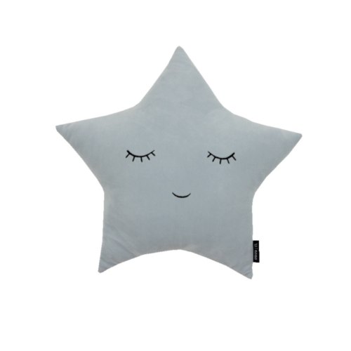 כרית קטיפה כוכב תכלת