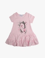 שמלה לבנות חד  קרן