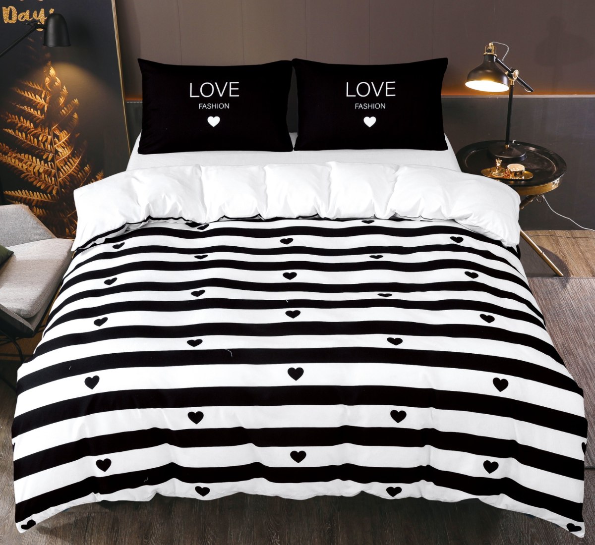 סט מצעים למיטה זוגית 160/200 דגם טופז - 222231