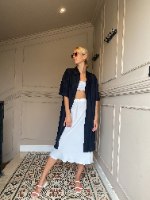 חצאית SLIM - לבנה