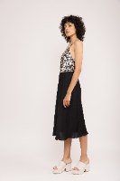 גופית סאטן משי - מנומרת