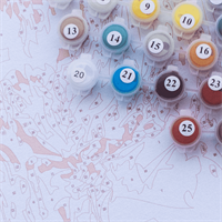 צביעה לפי מספרים - מוטיביים סיניים 50X60