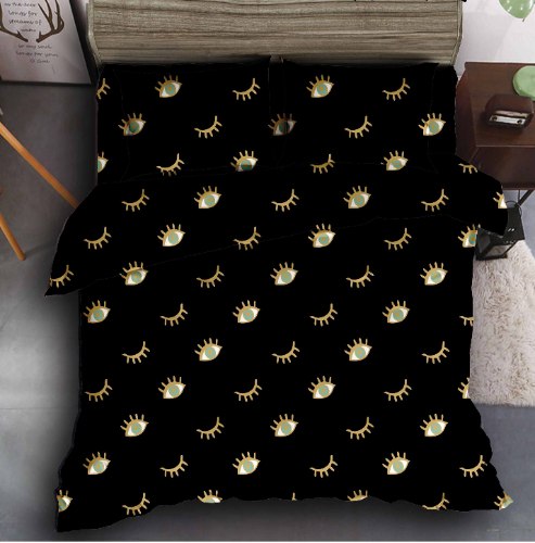 סט מצעים למיטת יחיד 90/200 דגם  עין חדש