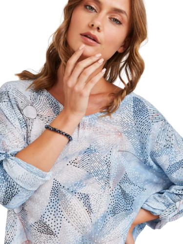 צמיד קריסטל מטאלי