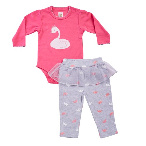 חליפת מעבר ברבור ורוד מסטיק