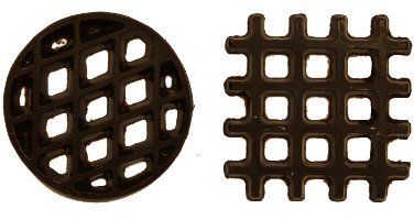 קישוט שוקולד רשת מרובע/עגול מריר 288 יח'