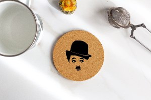 צ'ארלי צ'אפלין תחתיות לכוסות