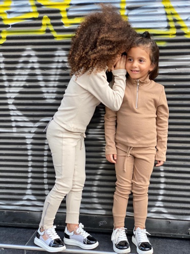 חליפת גולף ריב רוכסנים קאמל 4-18