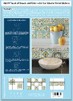 12 מדבקות לאריחים 10*10 ס''מ קלאסיק דגם 1286