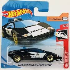 hot wheels lamborghini countach police car