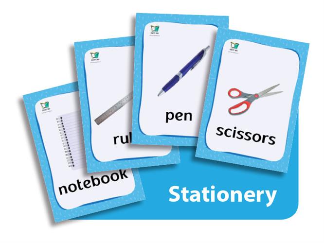קטגוריה – מכשירי כתיבה (כרטיסי הברקה) | Stationery Flashcards