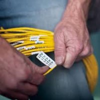 סרט סימון ניילון גמיש שחור על רקע צהוב Dymo 1734525 Flexible Nylon IND Tape 24mmx3.5m