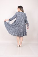 שמלת ג׳ואל אפור מודפס