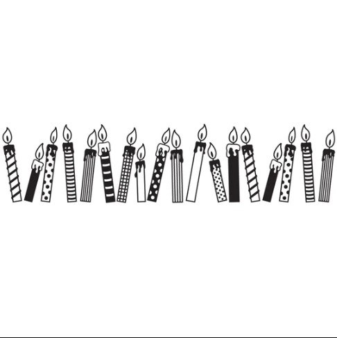 חותמת מתגלגלת - נרות