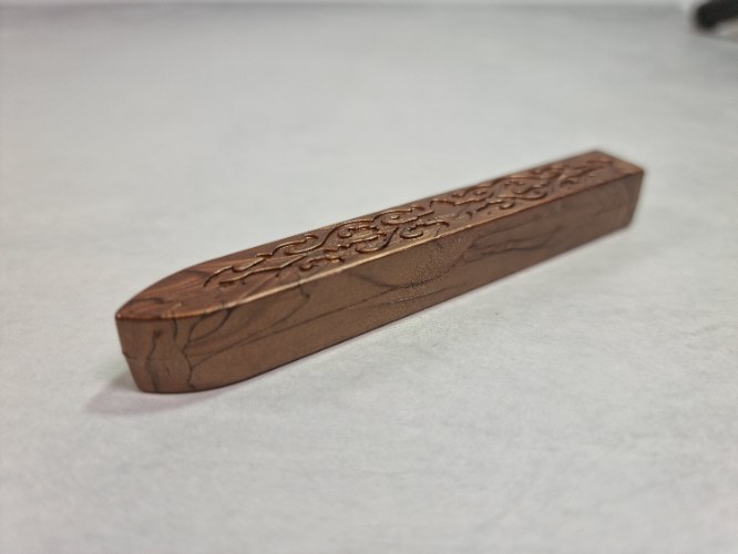 מקל שעווה להחתמה 9 ס"מ - חום מטאלי