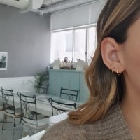 עגילי חישוק קטנים לילדות מזהב