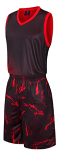 תלבושת כדורסל בעיצוב אישי Black2 דגם #6011