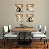 נישות אבנים פסלים שחורים ולבנים