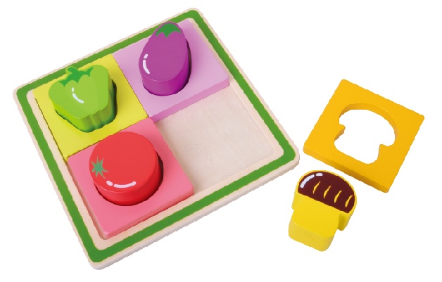 פאזל הרכבה להתאמת ירקות