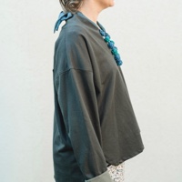 חולצה חורפית עליונה חמה מדגם פאני בצבע חאקי